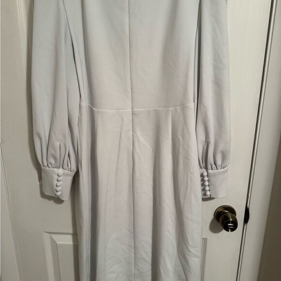 Calvin Klein - white puff sleeve classic dress size 16 - Picture 5 of 5